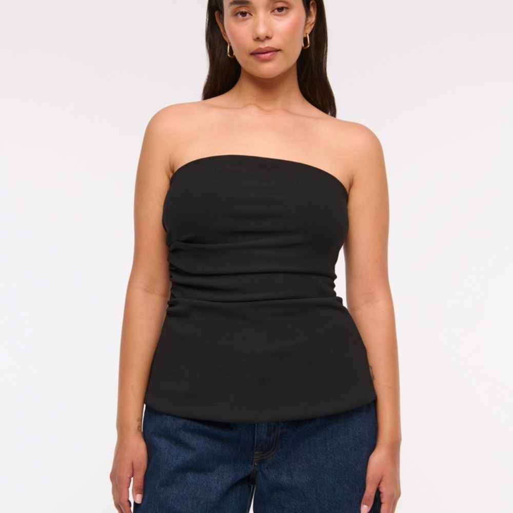 NWT abercrombie women’s strapless side ruched top
